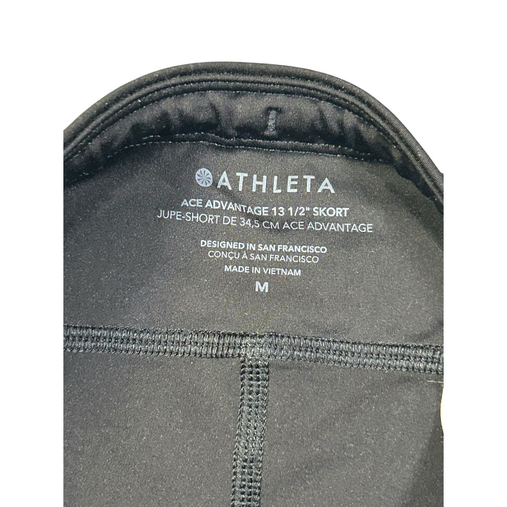 Athleta Black Ace Advantage Tennis Skort 13.5 Golf Pickleball Pockets Size M - Picture 8 of 12